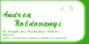 andrea moldovanyi business card